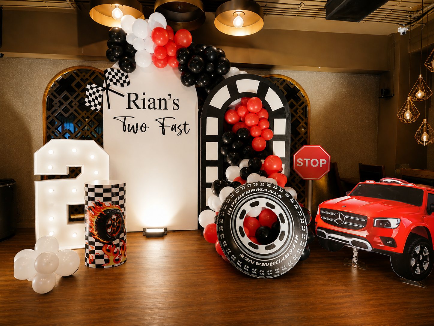 Formula 1 racing theme decor