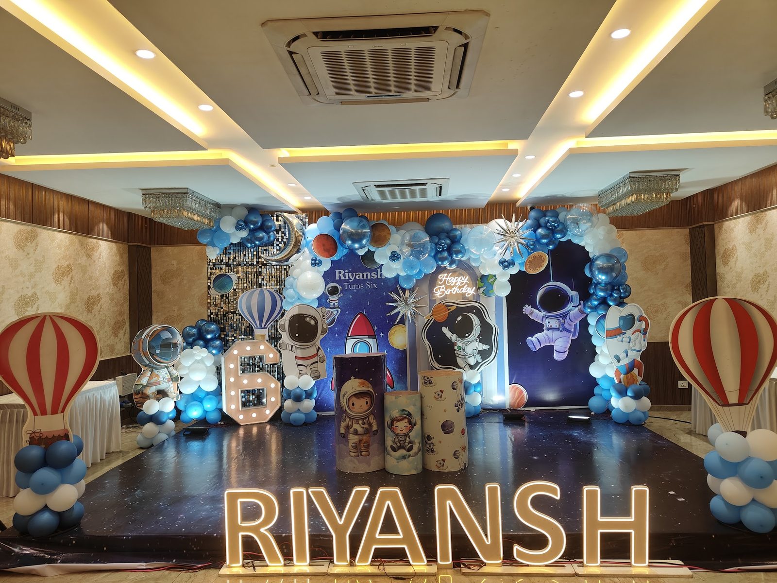 Space and astronaut theme decor