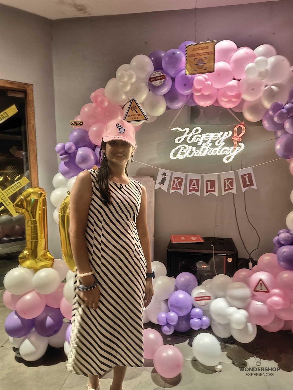 Restaurant birthday celebration — real event photo