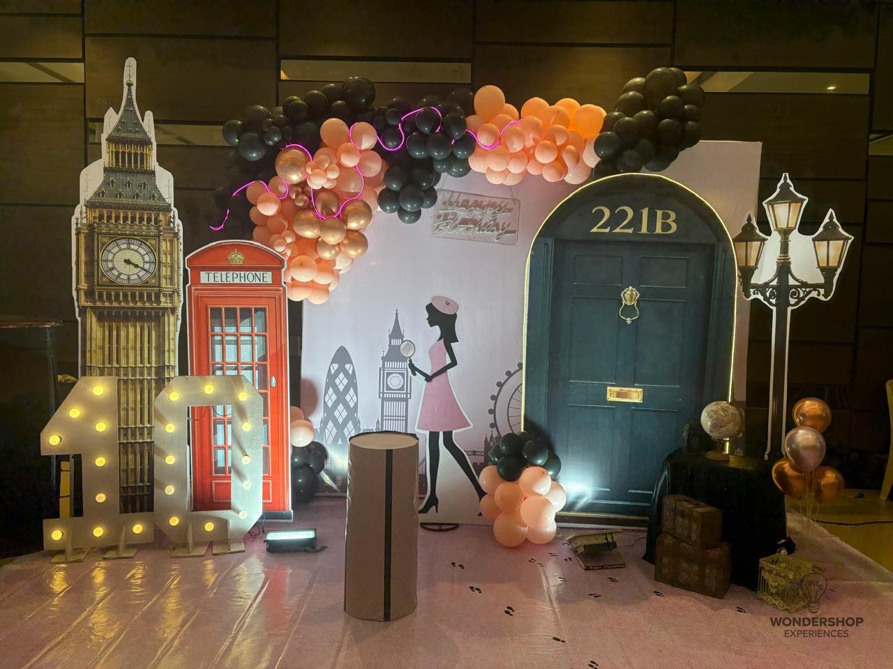 Spy mission birthday — real event photo
