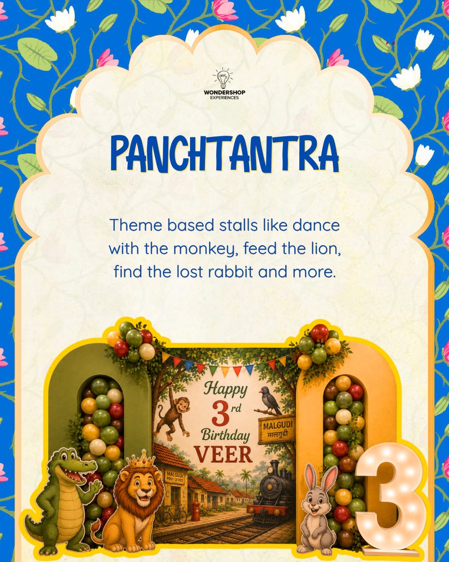 Panchtantra: theme-based stalls like dance with the monkey, feed the lion, find the lost rabbit and more