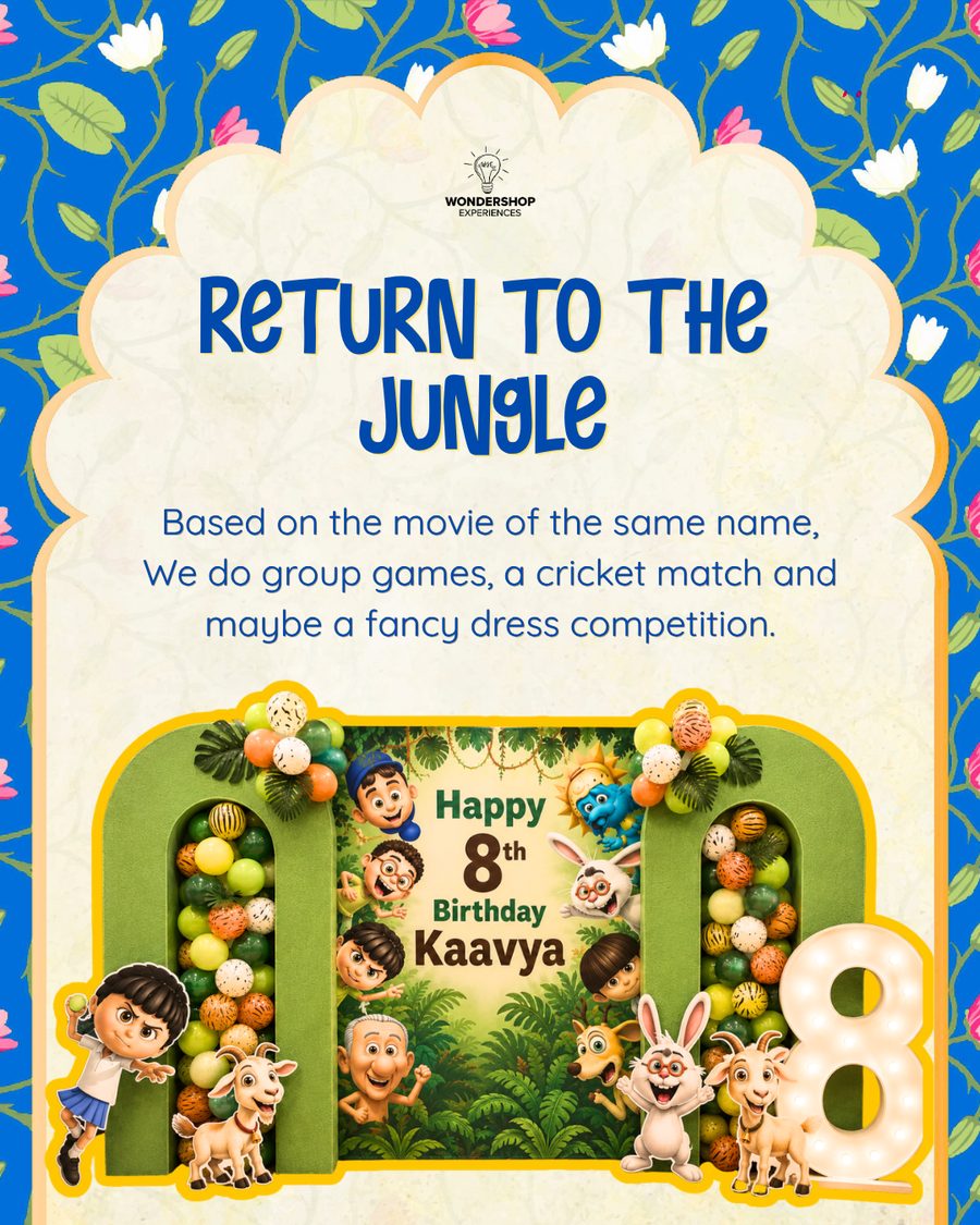 Return to the Jungle: group games, a cricket match and maybe a fancy dress competition