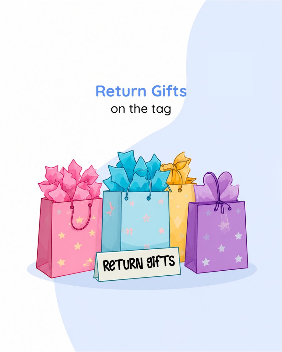 Return gifts on the tag