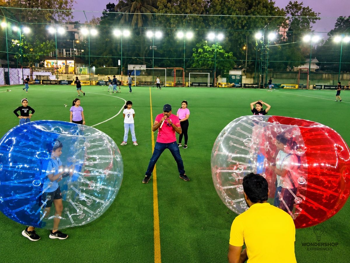 Gymnastics activity on turf