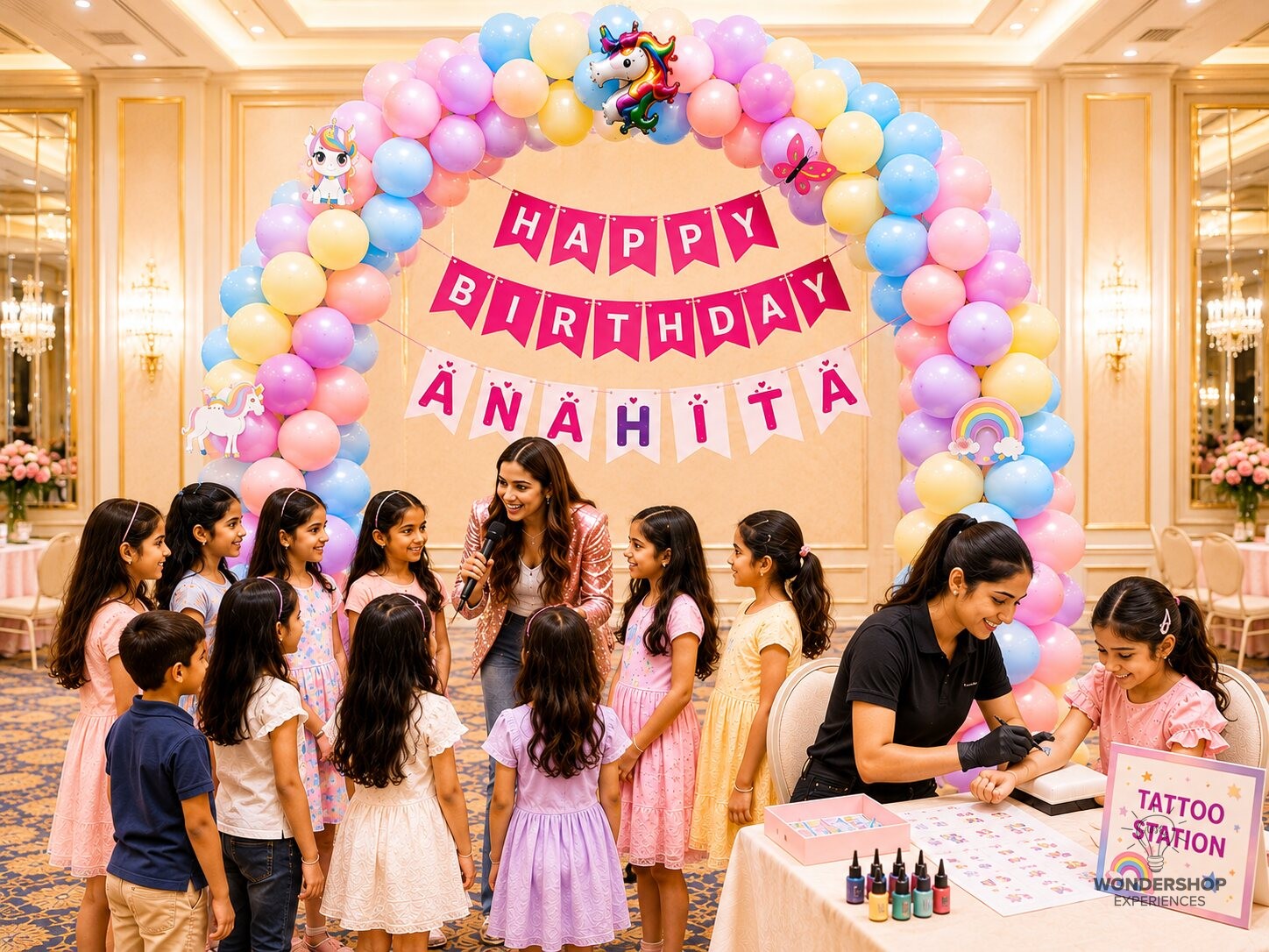 Unicorn birthday party by Wondershop